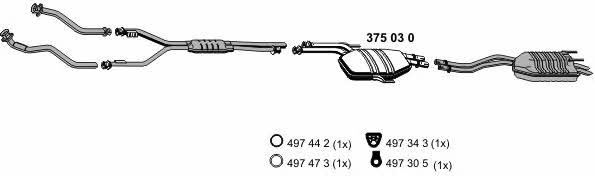  040390 Exhaust system 040390