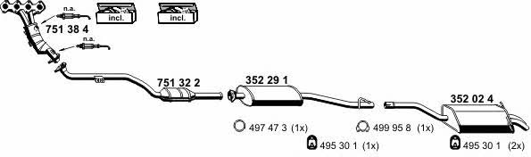  040445 Exhaust system 040445