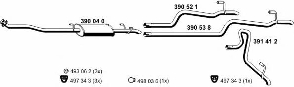  040455 Exhaust system 040455