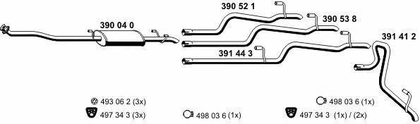  040458 Exhaust system 040458