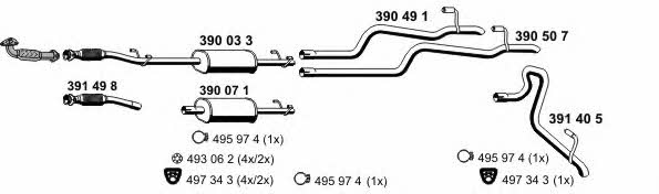  040461 Exhaust system 040461