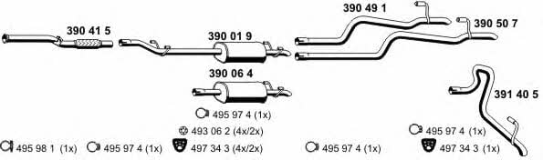  040464 Exhaust system 040464