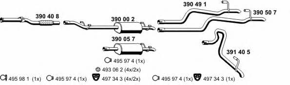  040466 Exhaust system 040466
