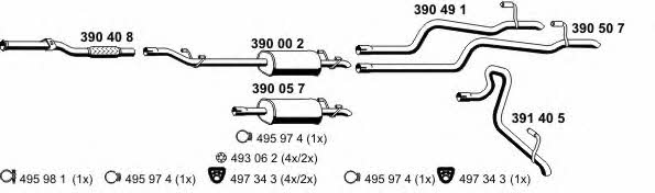  040466 Exhaust system 040466