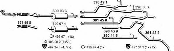  040467 Exhaust system 040467