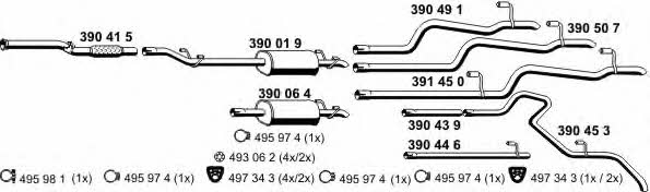  040470 Exhaust system 040470
