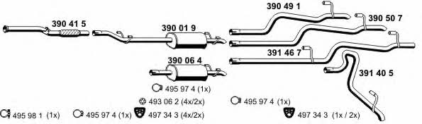  040472 Exhaust system 040472