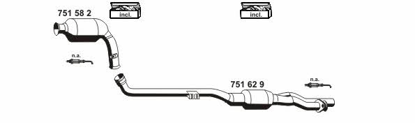 Ernst 040489 Exhaust system 040489