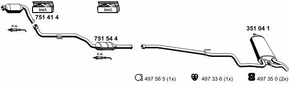 Ernst 040579 Exhaust system 040579