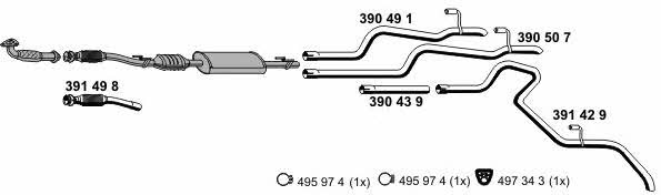  040580 Exhaust system 040580