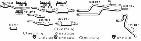  040587 Exhaust system 040587