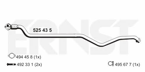 Ernst 525435 Exhaust pipe 525435