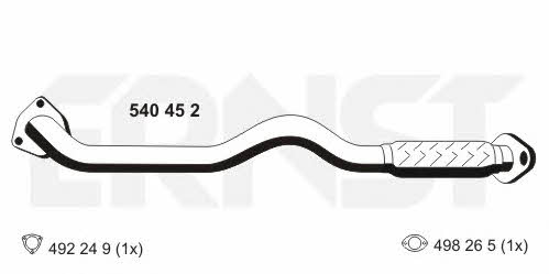 Ernst 540452 Exhaust pipe 540452