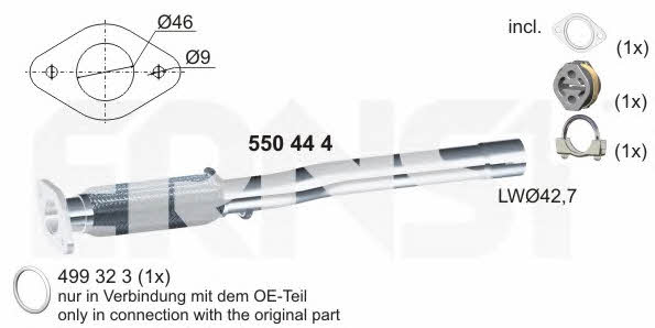 Ernst 550444 Exhaust mounting kit 550444