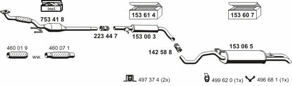 Ernst 071077 Exhaust system 071077