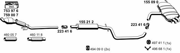  071149 Exhaust system 071149