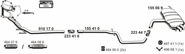 Ernst 071369 Exhaust system 071369