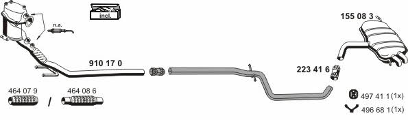 Ernst 071376 Exhaust system 071376