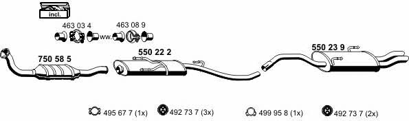 Ernst 120105 Exhaust system 120105