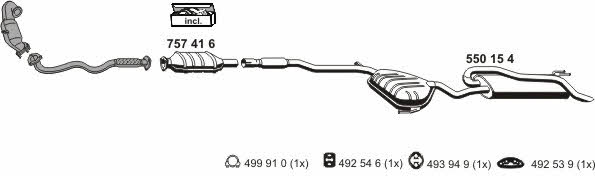  120125 Exhaust system 120125