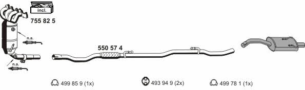 Ernst 120175 Exhaust system 120175