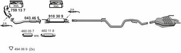 Ernst 120231 Exhaust system 120231