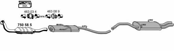 Ernst 130013 Exhaust system 130013