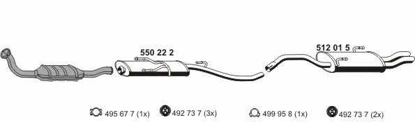 Ernst 130035 Exhaust system 130035