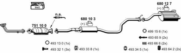  140026 Exhaust system 140026