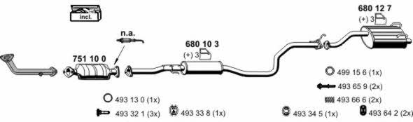  140028 Exhaust system 140028