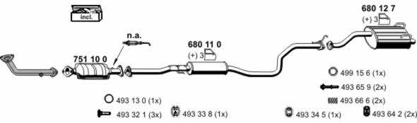  140042 Exhaust system 140042