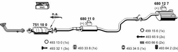  140045 Exhaust system 140045