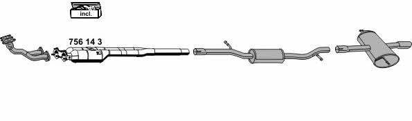 Ernst 010491 Exhaust system 010491