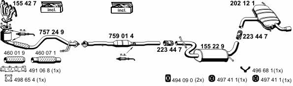  010492 Exhaust system 010492