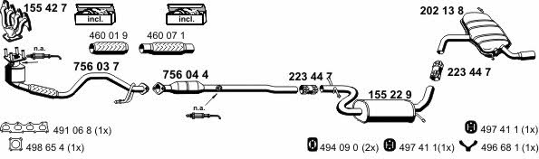  010495 Exhaust system 010495