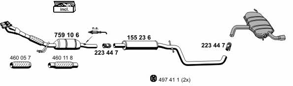  010548 Exhaust system 010548