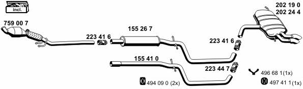  010594 Exhaust system 010594