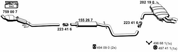  010595 Exhaust system 010595