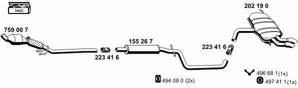  010596 Exhaust system 010596