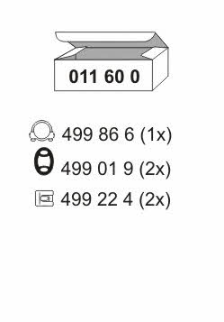 Ernst 011600 Fitting kit for silencer 011600