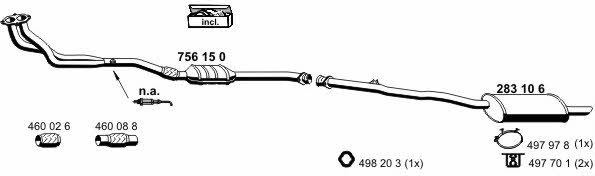  020032 Exhaust system 020032