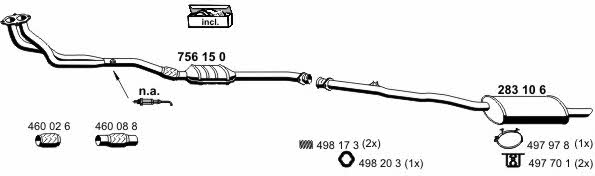  020056 Exhaust system 020056