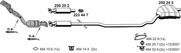  020258 Exhaust system 020258