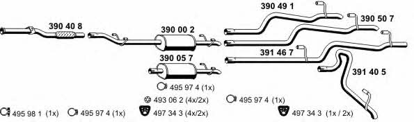  040598 Exhaust system 040598