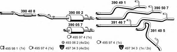 Ernst 040598 Exhaust system 040598