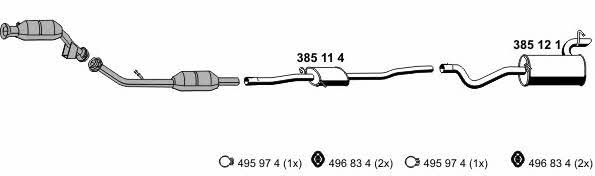  040650 Exhaust system 040650