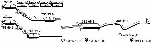  040654 Exhaust system 040654