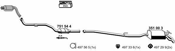  040670 Exhaust system 040670