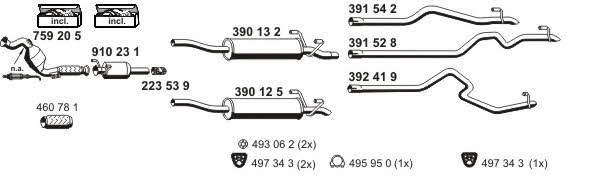  040736 Exhaust system 040736