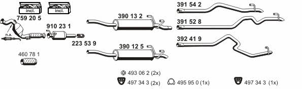 Ernst 040736 Exhaust system 040736